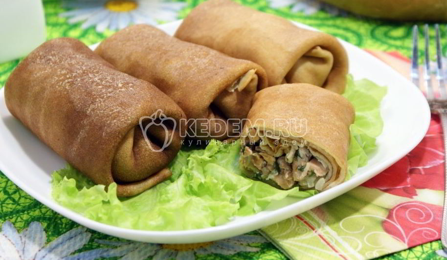 Рецепт блины с рыбой