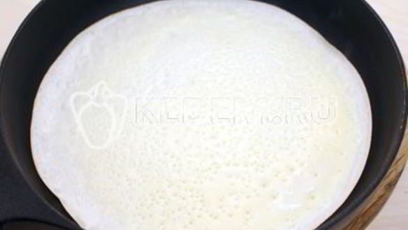 ШАГ 4. блины с рыбой