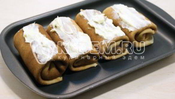 ШАГ 10. блины с рыбой