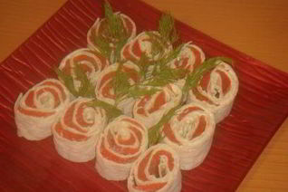 Блины с семгой