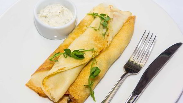 ШАГ 8. блины с вешенками