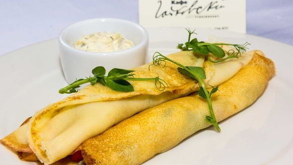 ШАГ 10. блины с вешенками