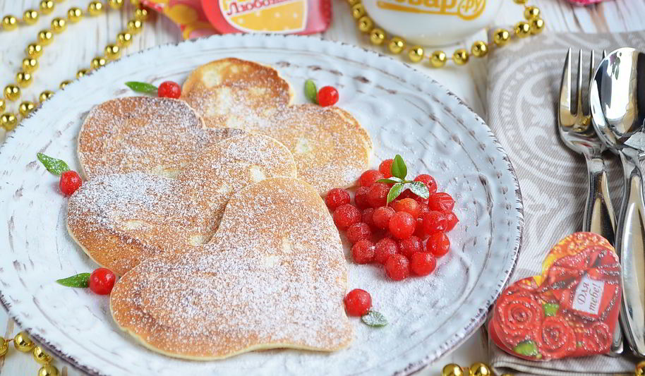 Рецепт блины-сердечки