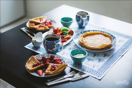 Блины заварные на молоке