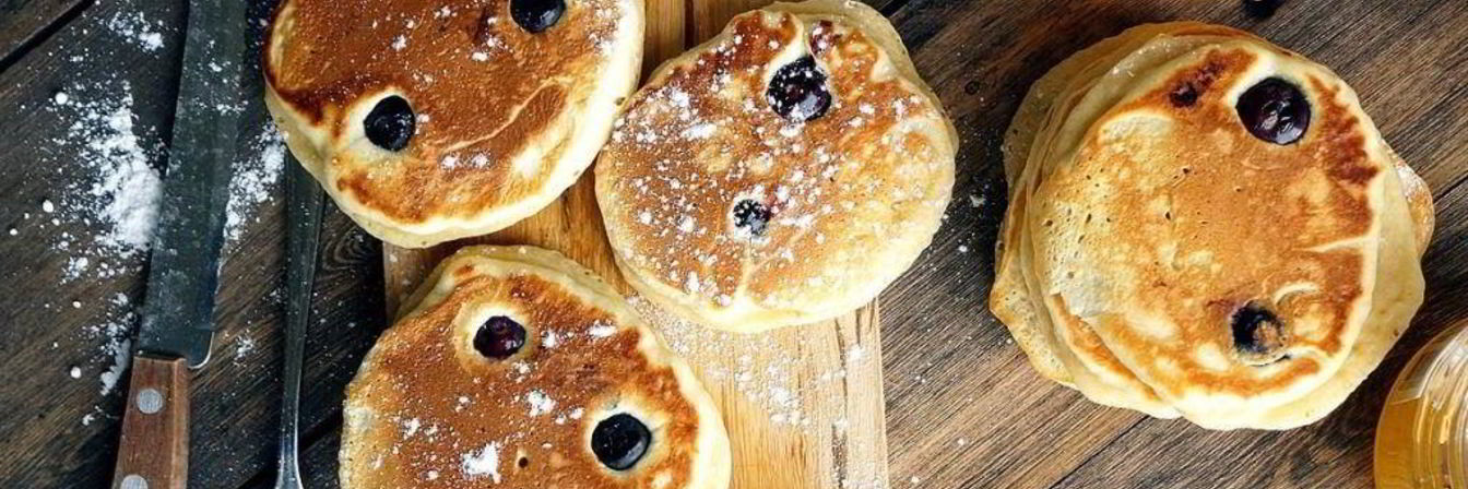 Черничные панкейки