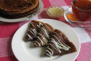 Домашние шоколадные блинчики на молоке