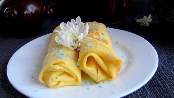 ШАГ 11. лимонные блины с кокосово-лимонным кремом