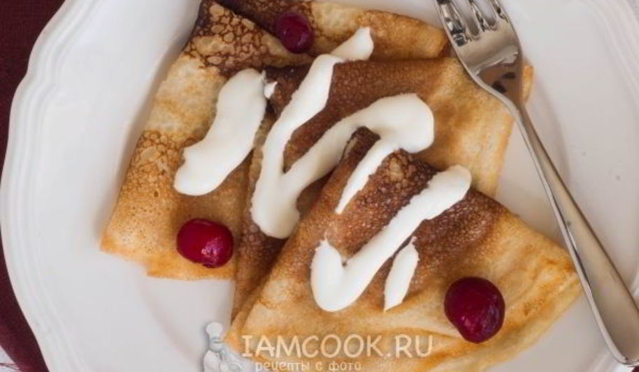 Рецепт масляные блинчики без яиц