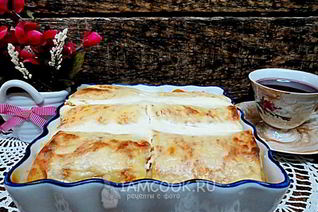 Налистники с творогом, запеченные в духовке