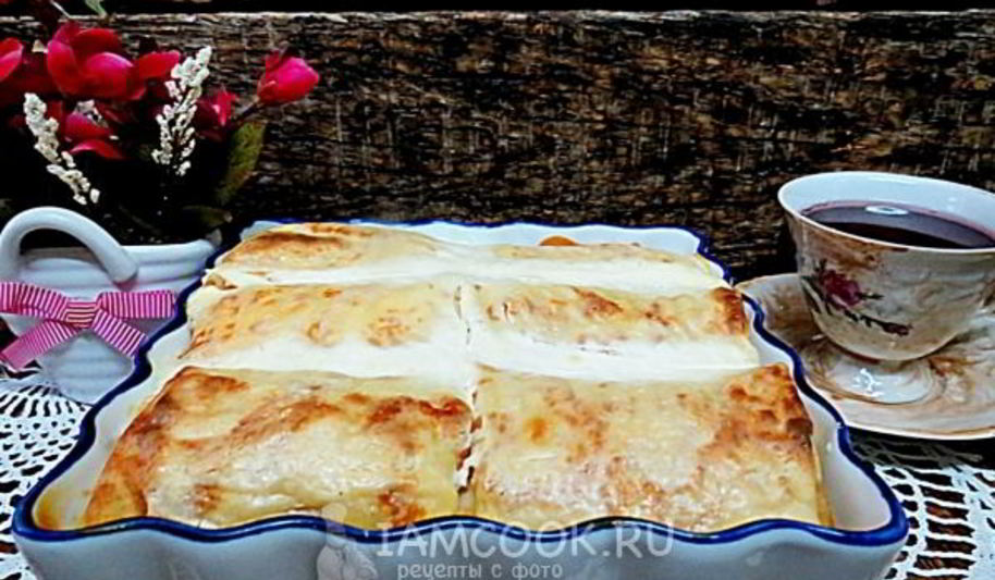 Рецепт налистники с творогом, запеченные в духовке