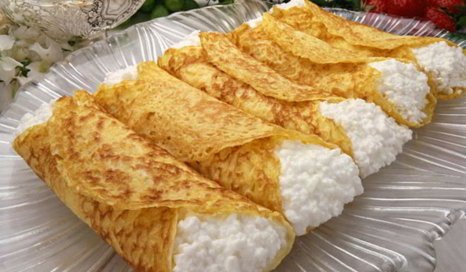 Рецепт налистники с творогом