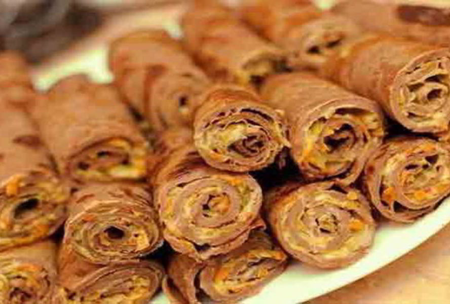 Печеночные блины с начинкой