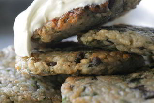 Рисовые блинчики с сушеными грибами