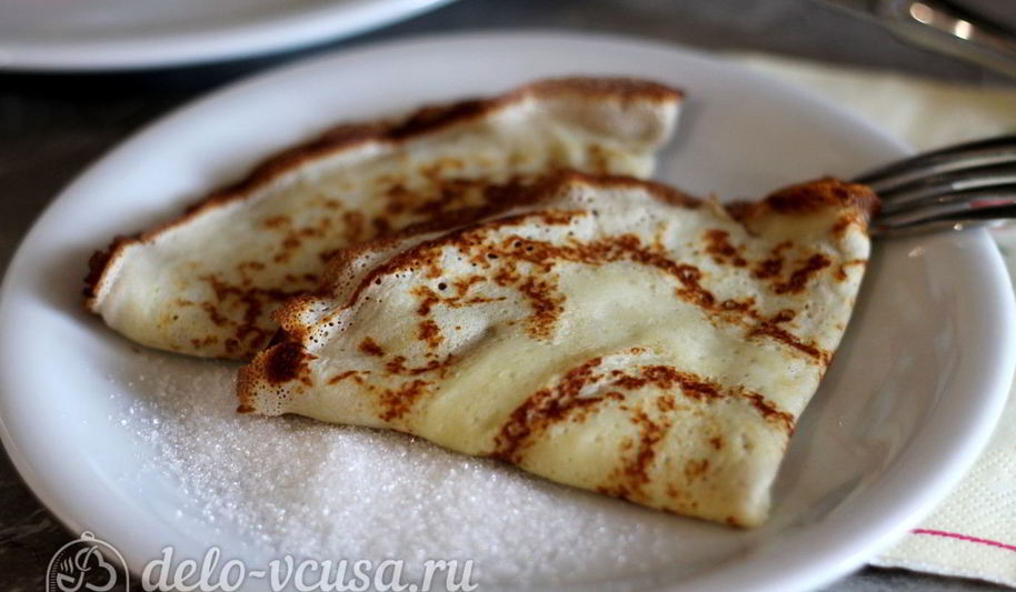 Рецепт сахарные блинчики