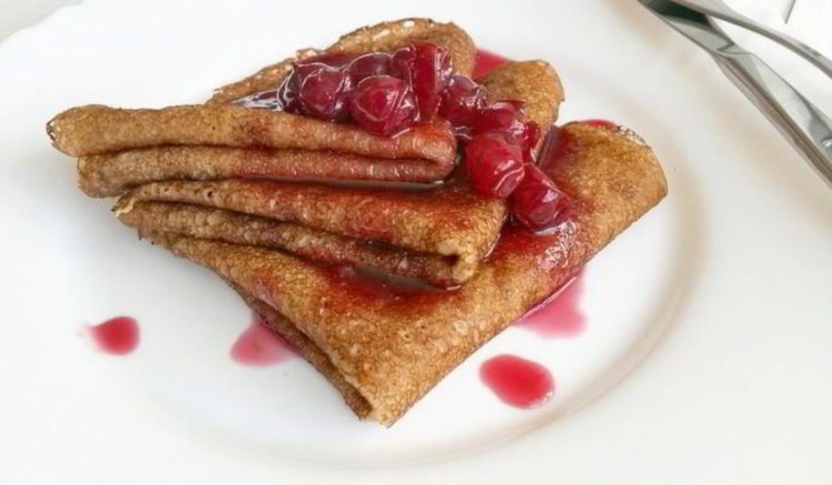 Рецепт сладкие заварные гречневые блины