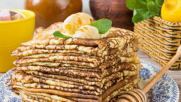 ШАГ 7. тонкие блинчики на молоке