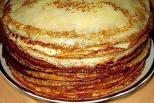 Тонкие блины на молоке