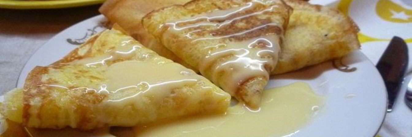 Тонкие крахмальные блинчики на сливках