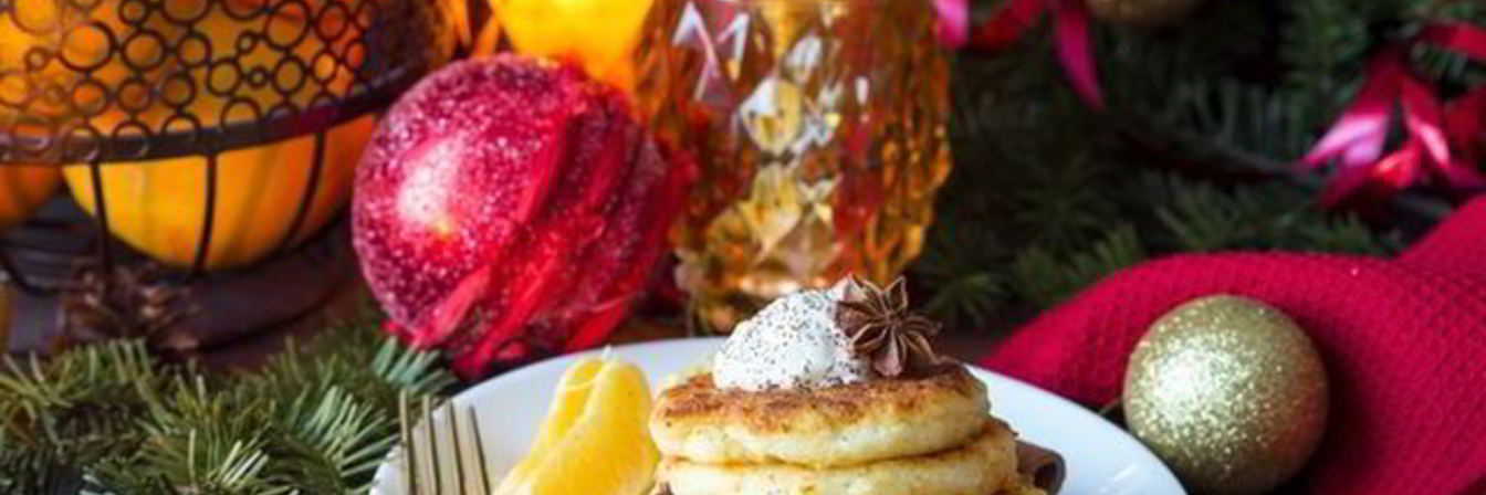 Творожно-апельсиновые панкейки