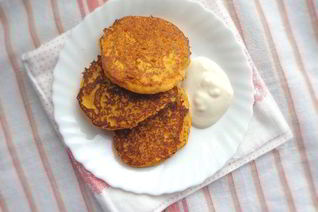 Тыквенные панкейки на кукурузной муке