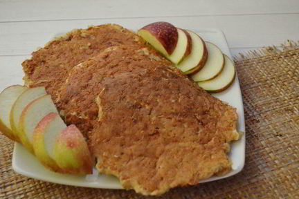 Яблочные панкейки без муки