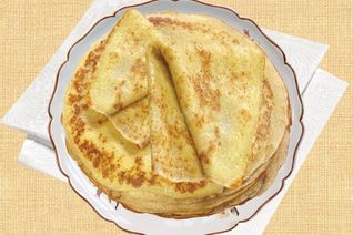 Заварные блины на кефире с молоком