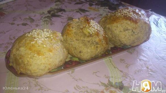 ШАГ 10. банановые булочки с кунжутом