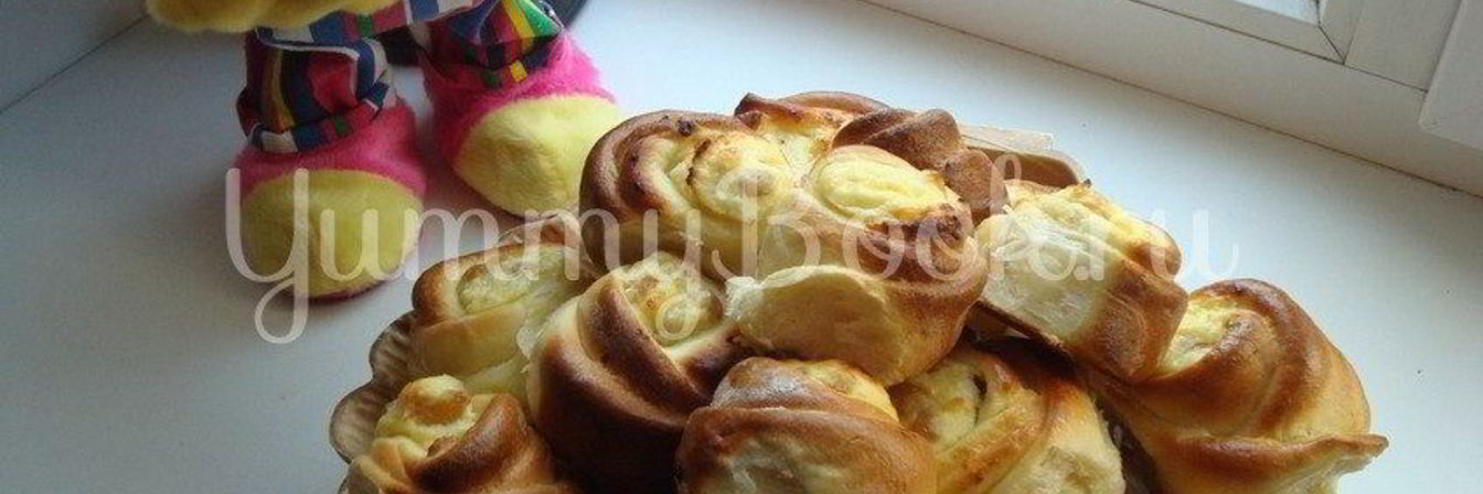 Булочки Розочки с творогом