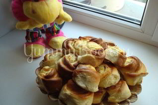 Булочки Розочки с творогом