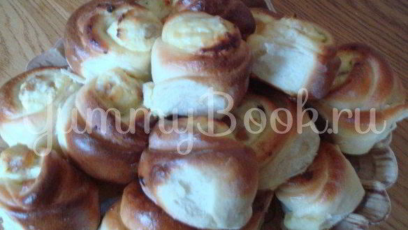 ШАГ 11. булочки розочки с творогом