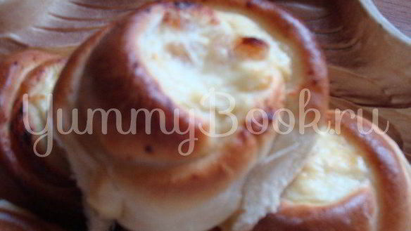 ШАГ 12. булочки розочки с творогом