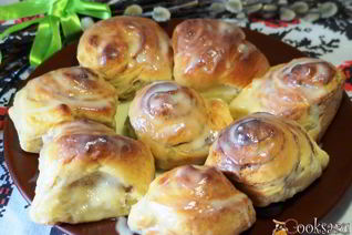 Булочки с корицей, творогом и маскарпоне