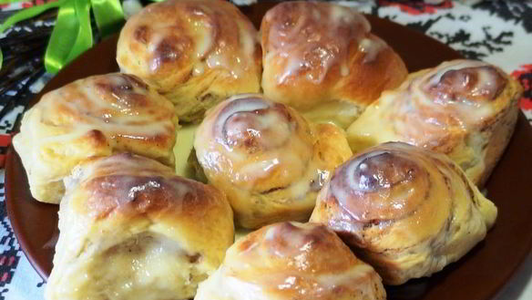 ШАГ 14. булочки с корицей, творогом и маскарпоне