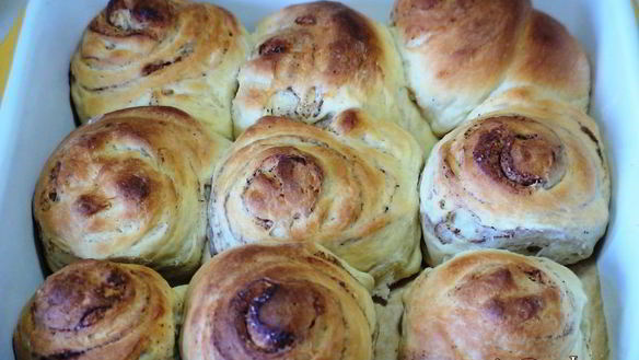 ШАГ 10. булочки с корицей, творогом и маскарпоне