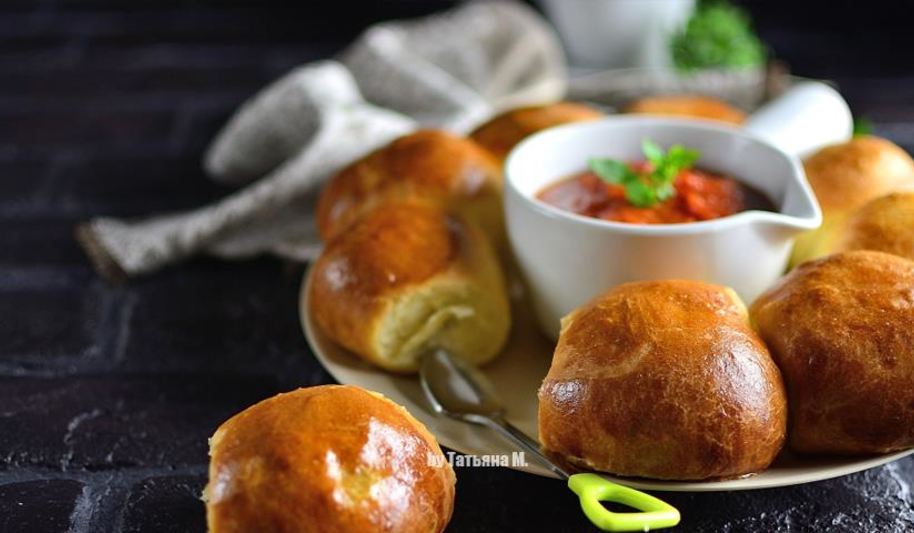 Рецепт булочки с котлетками