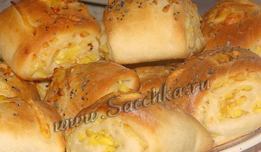 Рецепт булочки с сыром и маком