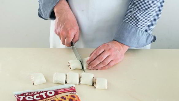 ШАГ 3. быстрые булочки с шоколадом и орехами