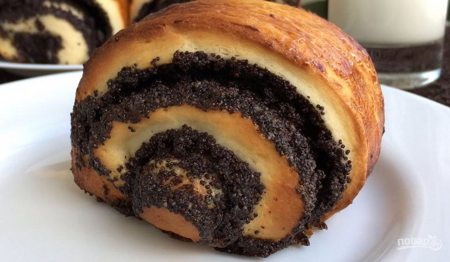 Рецепт домашние булочки с маком