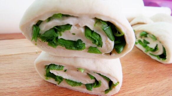 ШАГ 11. китайские паровые булочки с зеленым луком