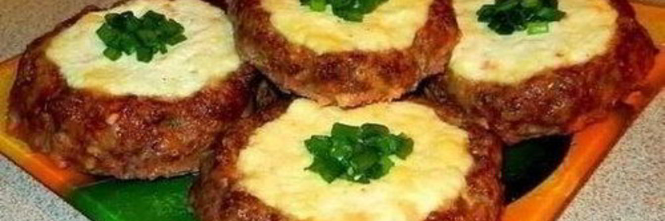 Мясные ватрушки с сырно-творожной начинкой