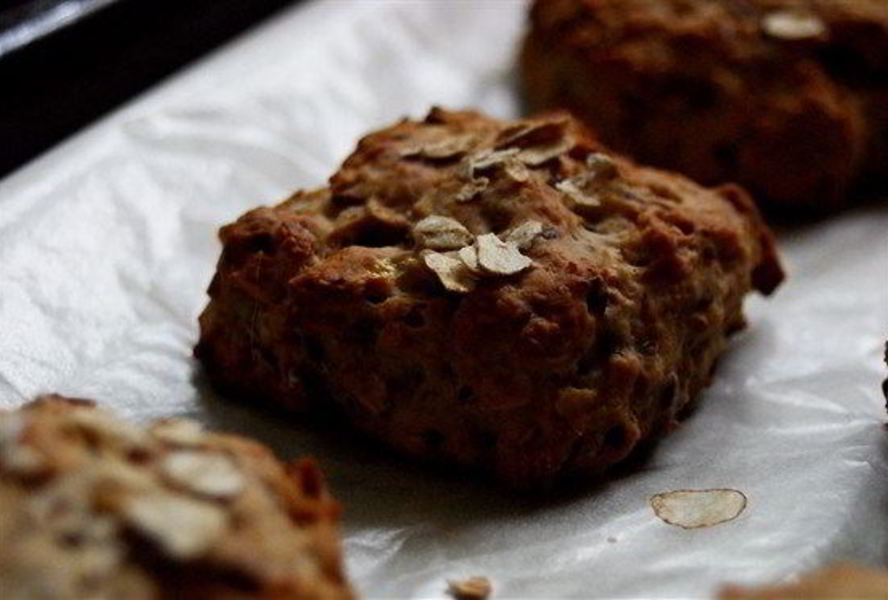 Постные банановые булочки