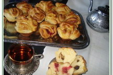 Сдобные булочки с разной начинкой