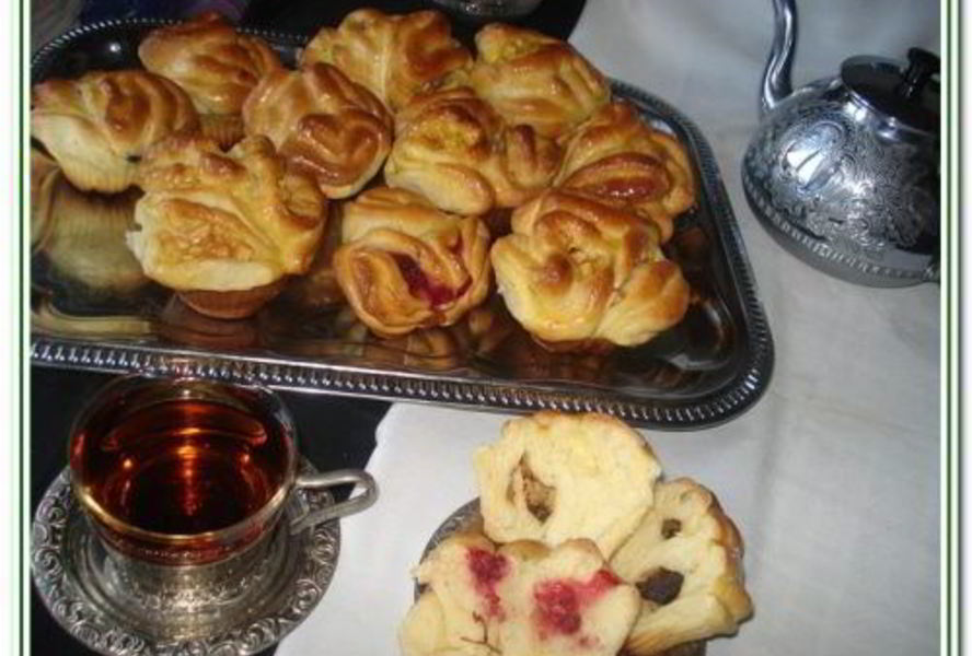 Сдобные булочки с разной начинкой