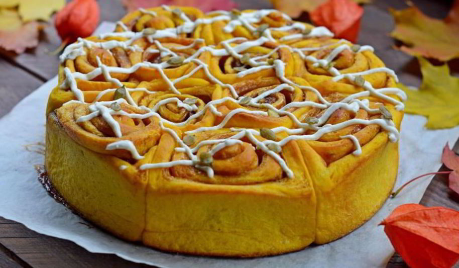 Рецепт тыквенные булочки с корицей