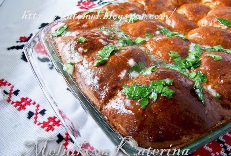 Украинские пампушки с чесноком