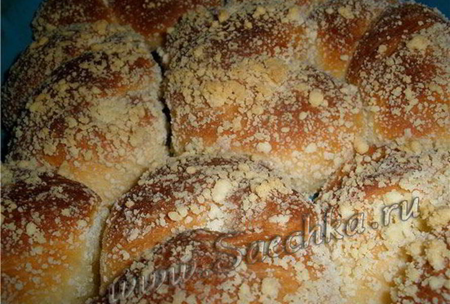 Вкусные сдобные булочки