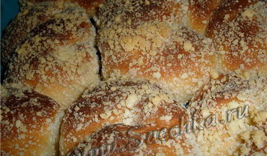 Рецепт вкусные сдобные булочки