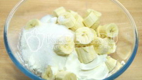 ШАГ 10. банановый чизкейк с творогом