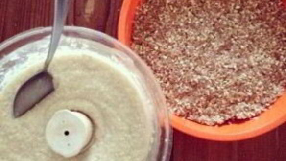 ШАГ 4. черничный чизкейк с орехами