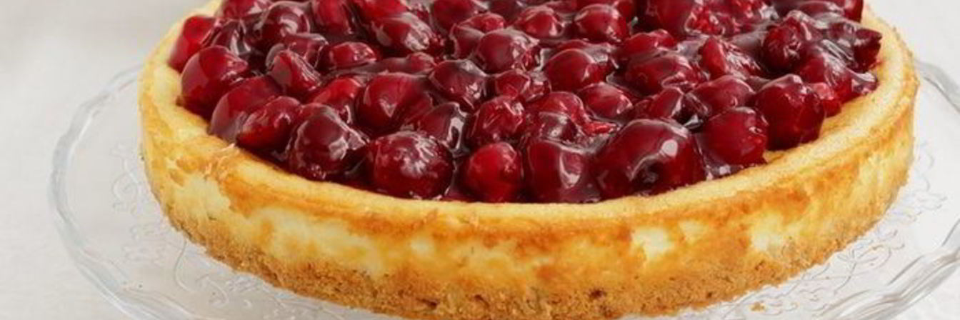 Чизкейк на овсяной основе с вишней